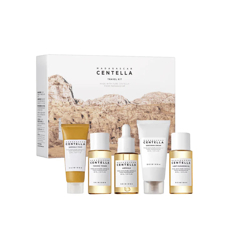 SKIN1004 Madagascar Centella Korean Skincare Travel Kit | Soothing Mini Starter Set