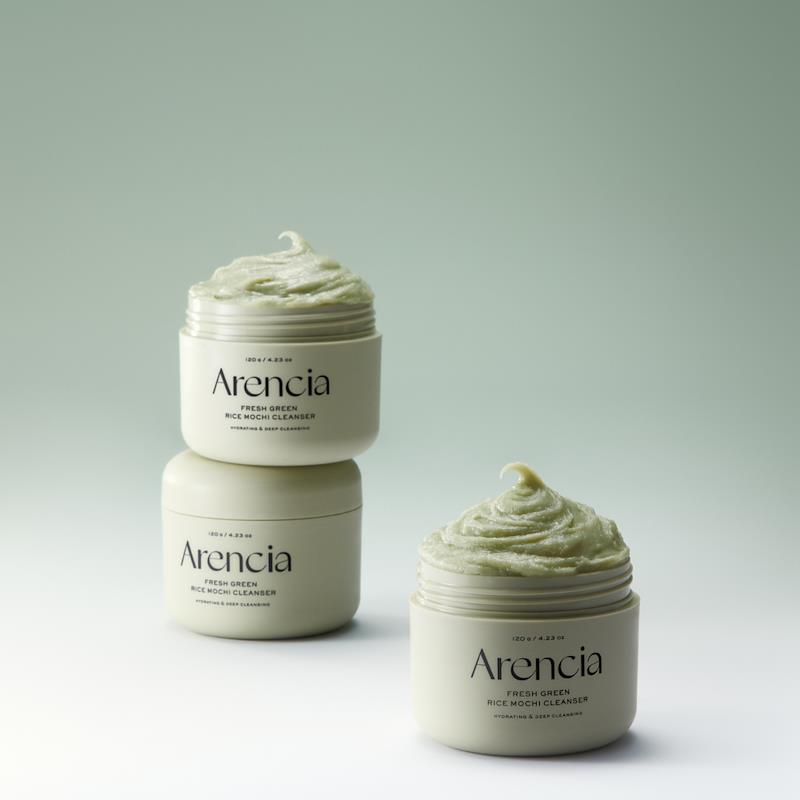 Arencia Fresh Green Rice Mochi Korean Foam Cleanser 120g | Hydrating Gentle Cleanser
