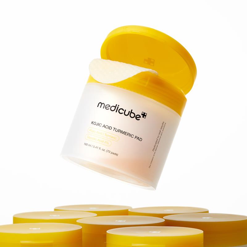 Medicube Kojic Acid Turmeric Brightening Toning Pads 160ml | Korean Dark Spot Pads