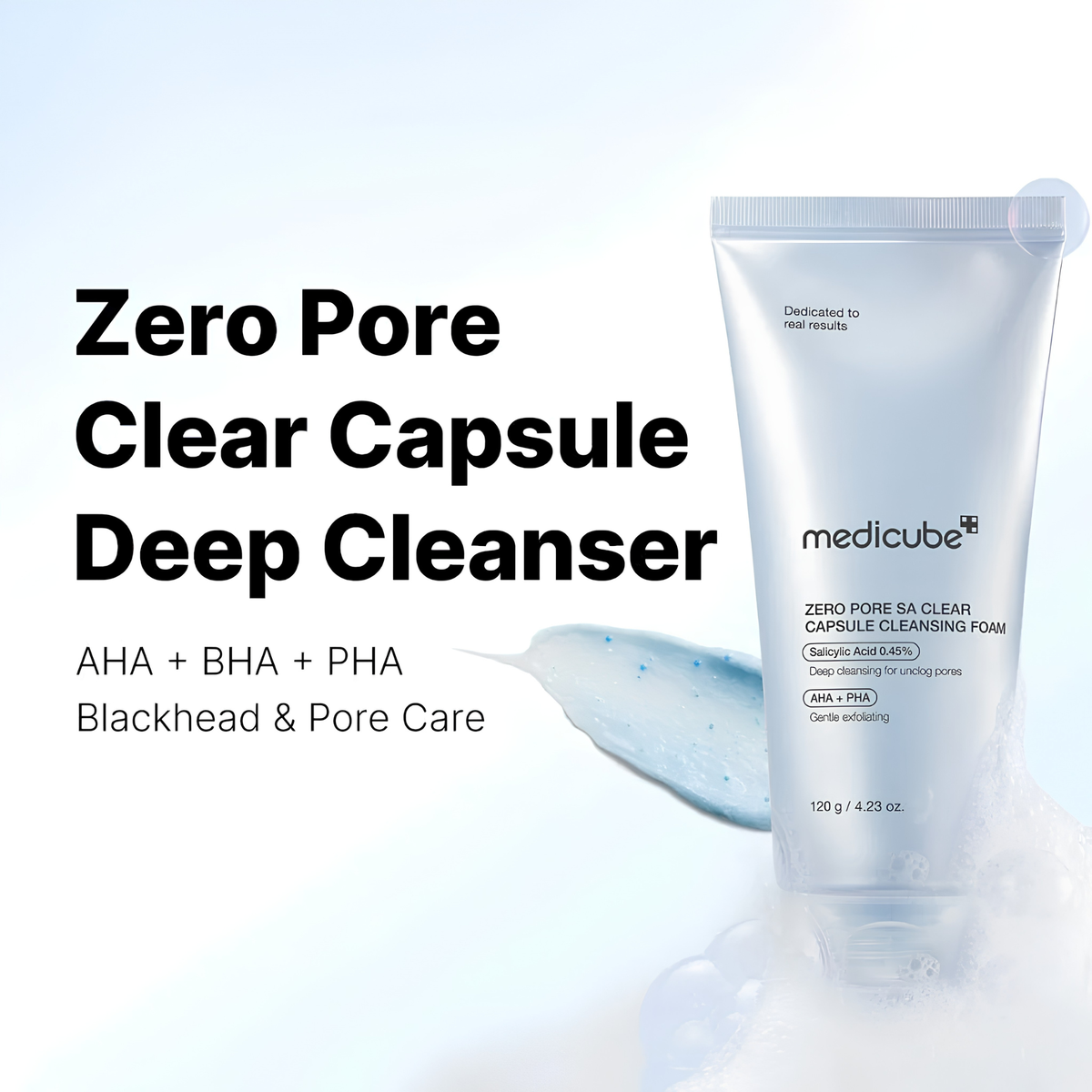 Medicube Zero Pore SA Clear Capsule Cleansing Foam 120g