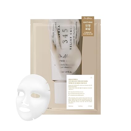 Dr.Althea 345 Relief Barrier Repair Cream Mask 4pc Set | Korean Soothing Sheet Mask