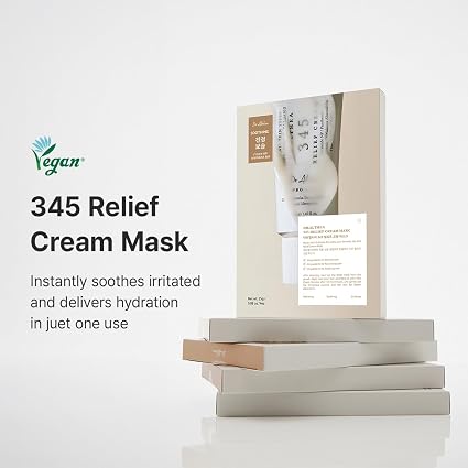 Dr.Althea 345 Relief Barrier Repair Cream Mask 4pc Set | Korean Soothing Sheet Mask