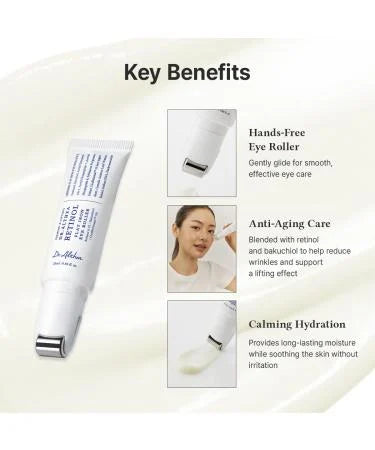 Dr.Althea Retinol Flat Eye Iron Firming Roller Serum 25ml | Korean Anti-Aging Eye Treatment