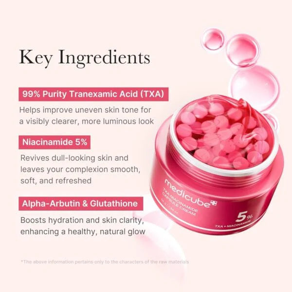 Medicube TXA Niacinamide Brightening Capsule Cream 55g | Korean Dark Spot Cream