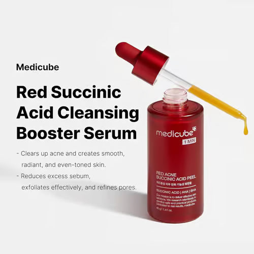 Medicube Red Acne Succinic Acid Chemical Peel 40g | Korean Acne Exfoliating Treatment