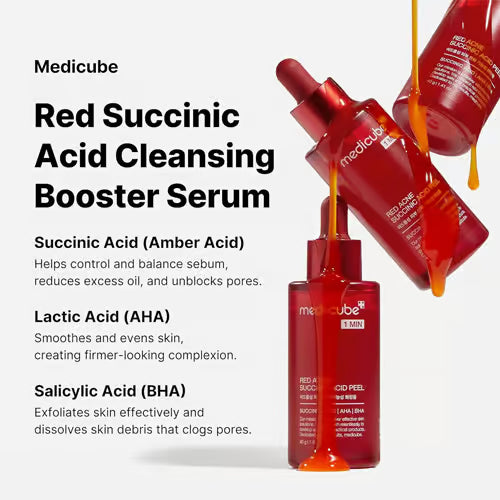 Medicube Red Acne Succinic Acid Chemical Peel 40g | Korean Acne Exfoliating Treatment