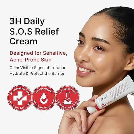 Medicube 3H Relief Soothing Barrier Cream | Korean Sensitive Skin Moisturizer