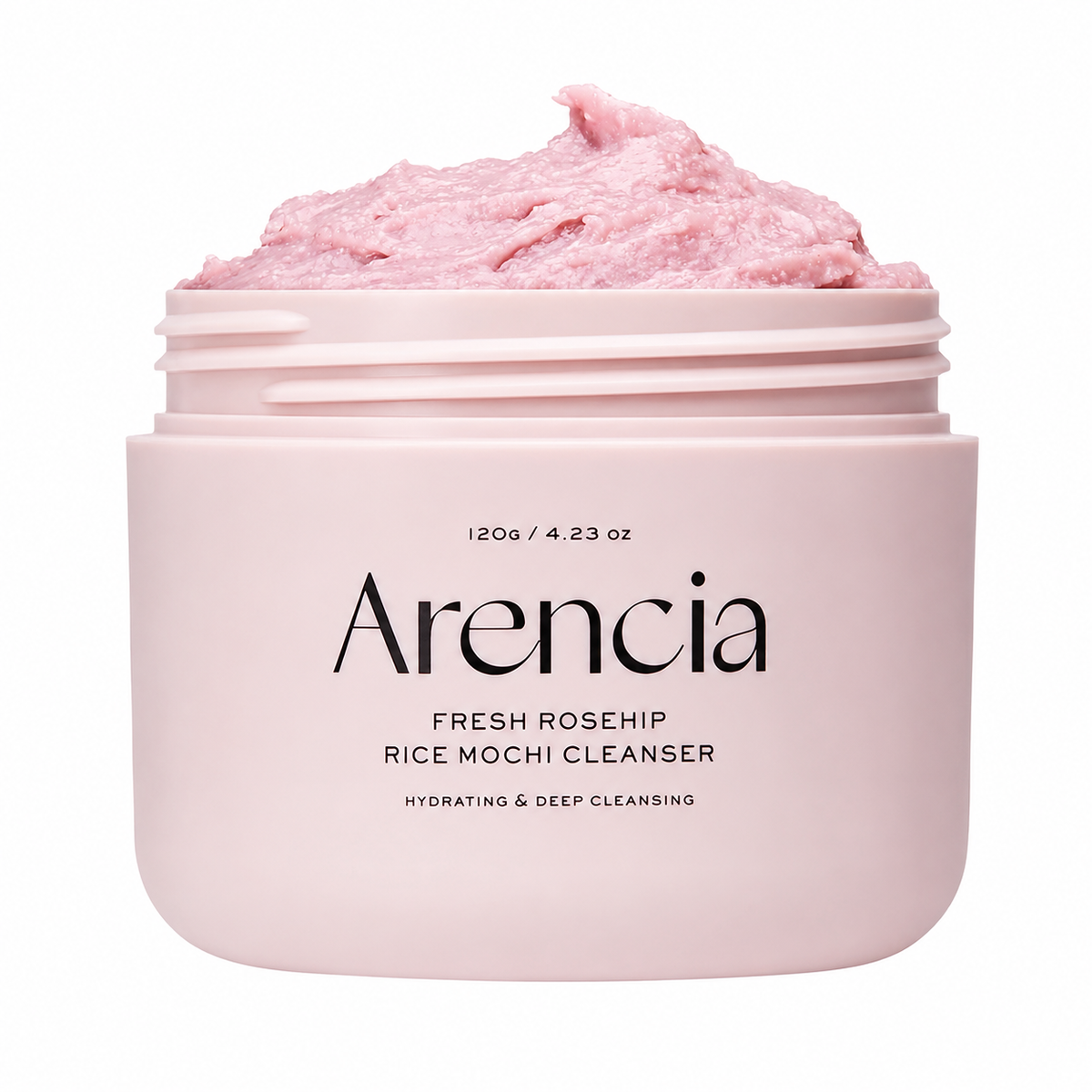 Arencia Fresh Rosehip Rice Mochi Korean Foam Cleanser 120g | Brightening Gentle Cleanser
