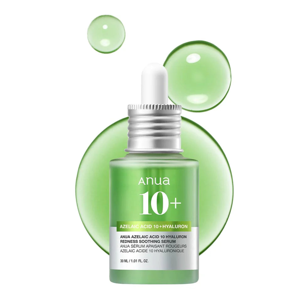 ANUA Azelaic Acid 10% Hyaluronic Acid Redness Soothing Serum 30ml | Korean Skincare