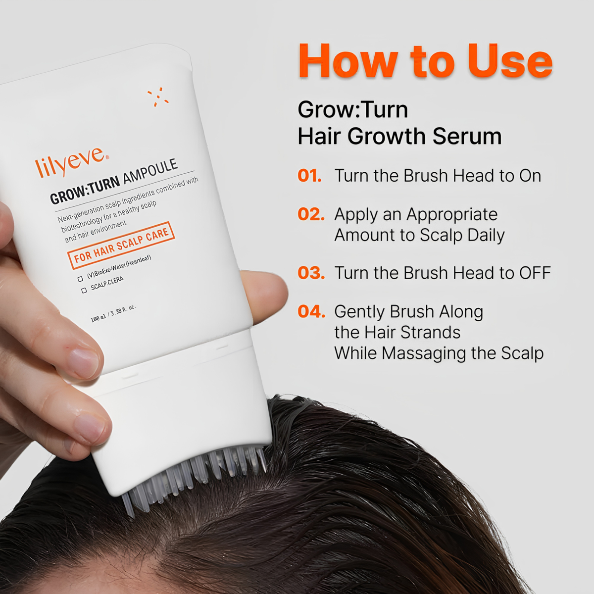 Lilyeve Grow:Turn Exosome Brush Ampoule 100ml