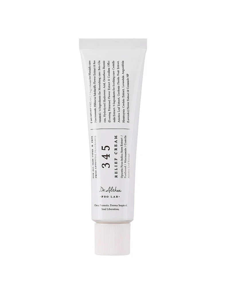 Dr.Althea 345 Relief Soothing Barrier Cream 50ml | Korean Sensitive Skin Moisturizer