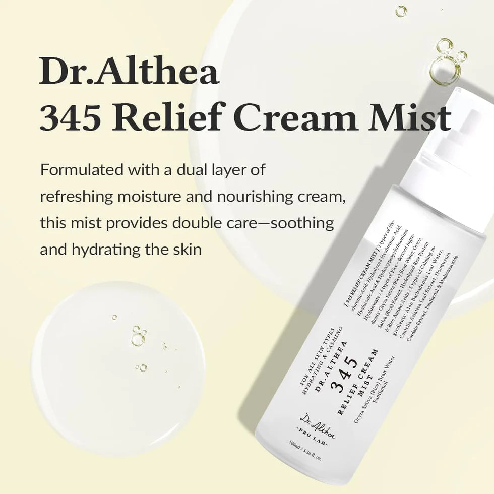 Dr.Althea 345 Relief Soothing Hydrating Cream Mist 60ml | Korean Barrier Mist