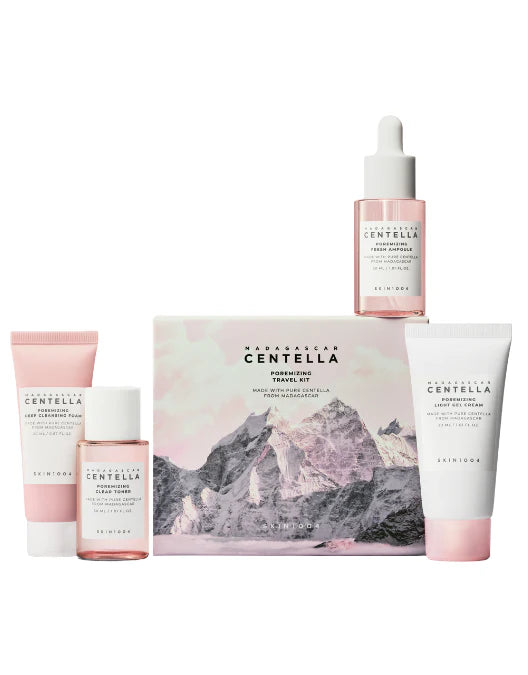 SKIN1004 Madagascar Centella Poremizing Korean Travel Kit | Pore Care Skincare Set