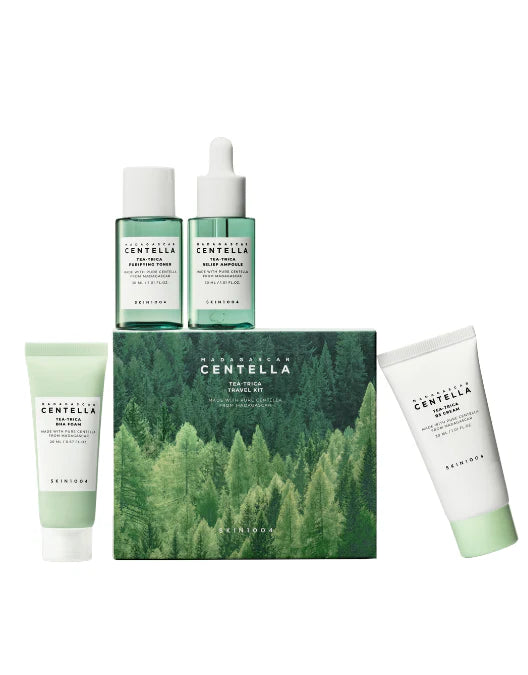 Skin1004 Madagascar Centella Even Tone Tea-Trica Travel Kit | Korean Travel Skincare Set