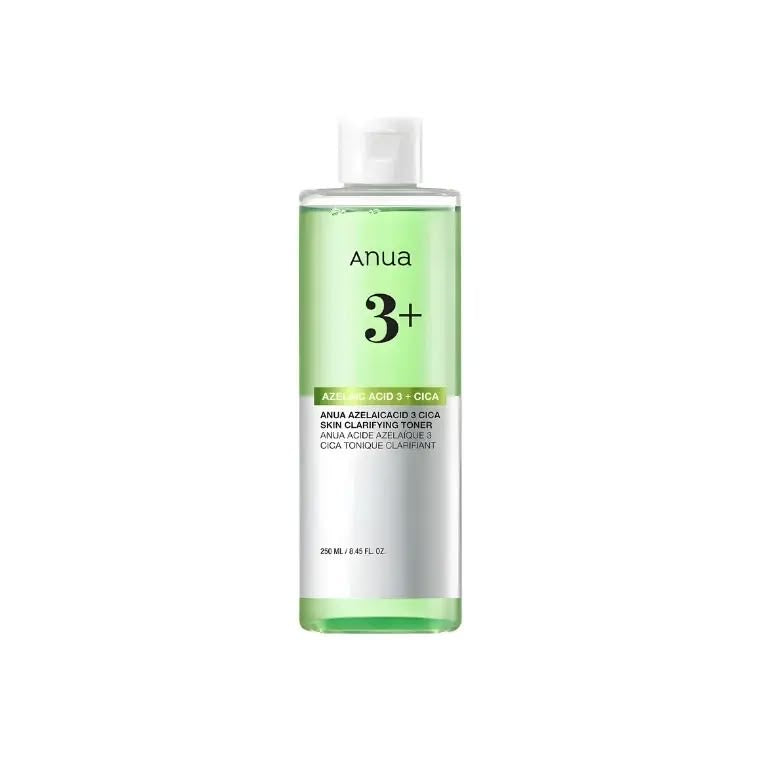 ANUA Azelaic Acid 3% CICA Clarifying Korean Toner 250ml | Pore Minimizing Soothing Toner
