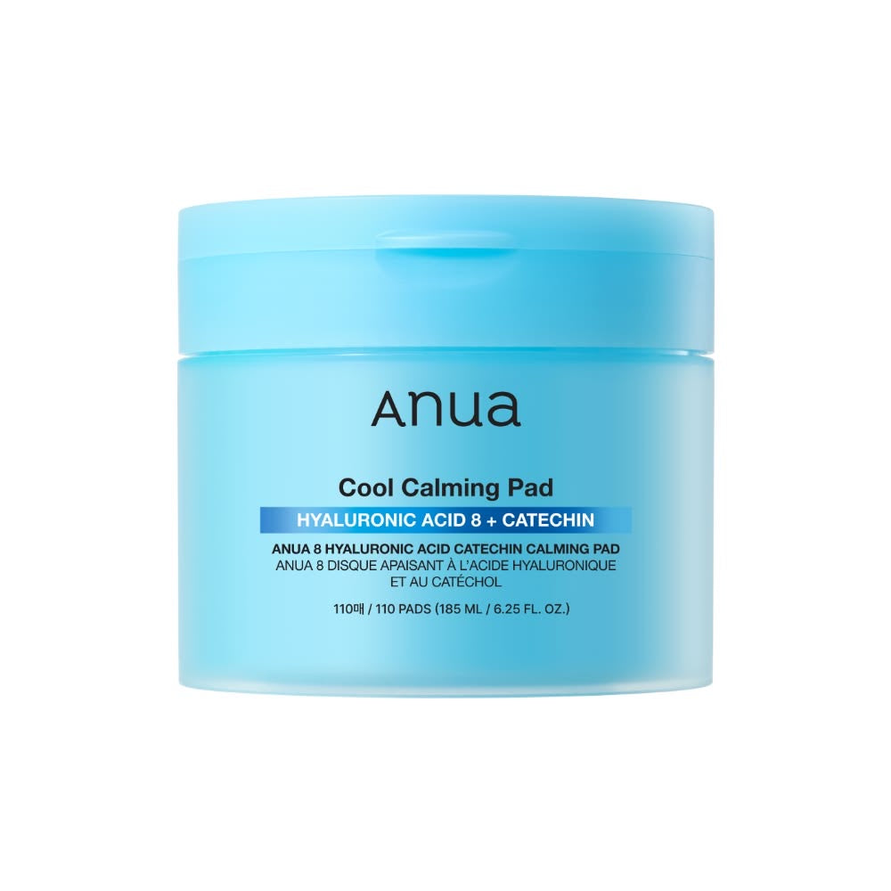 ANUA 8% Hyaluronic Acid Catechin Calming Soothing Pads | Korean Hydrating Skincare