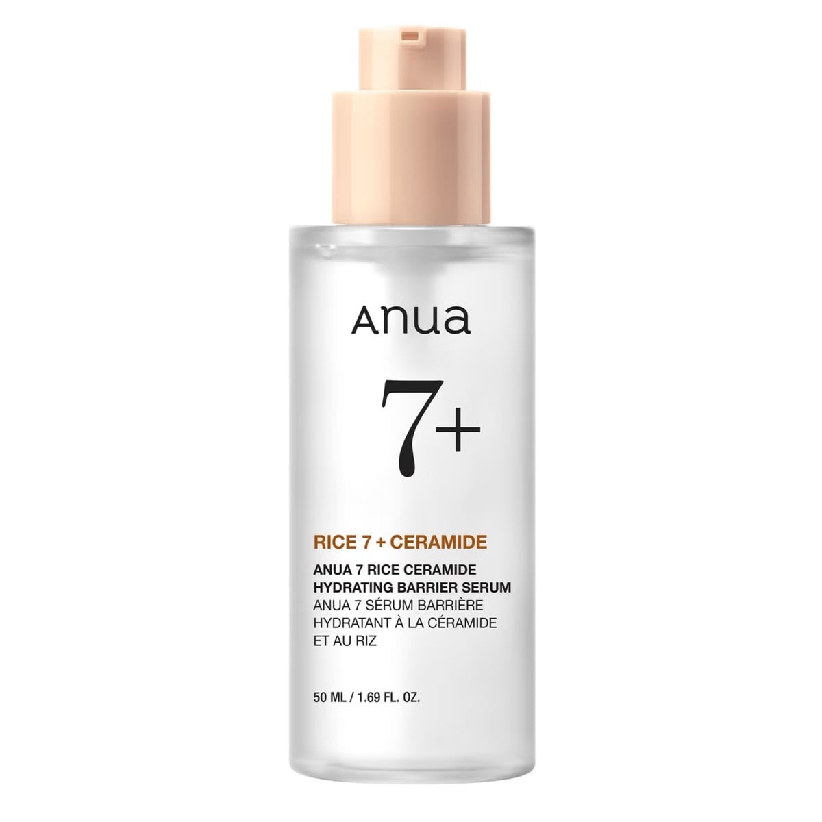 Anua 7+ Rice Ceramide Hydrating Barrier Serum 50ml | Korean Barrier Repair Serum