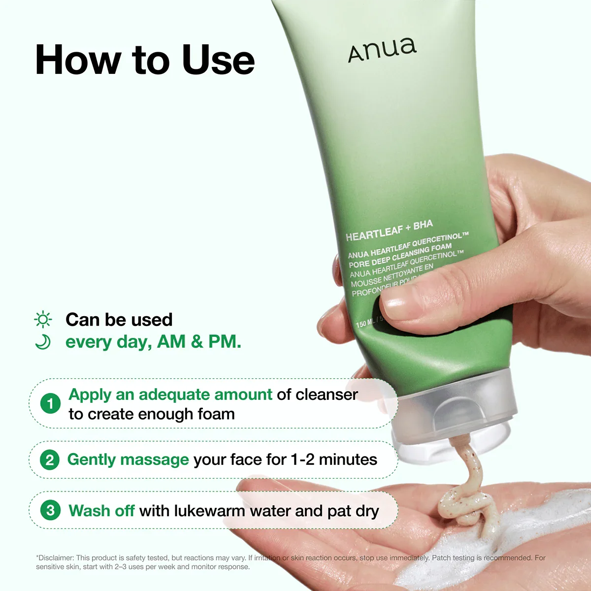 ANUA Heartleaf + BHA Deep Cleansing Foam