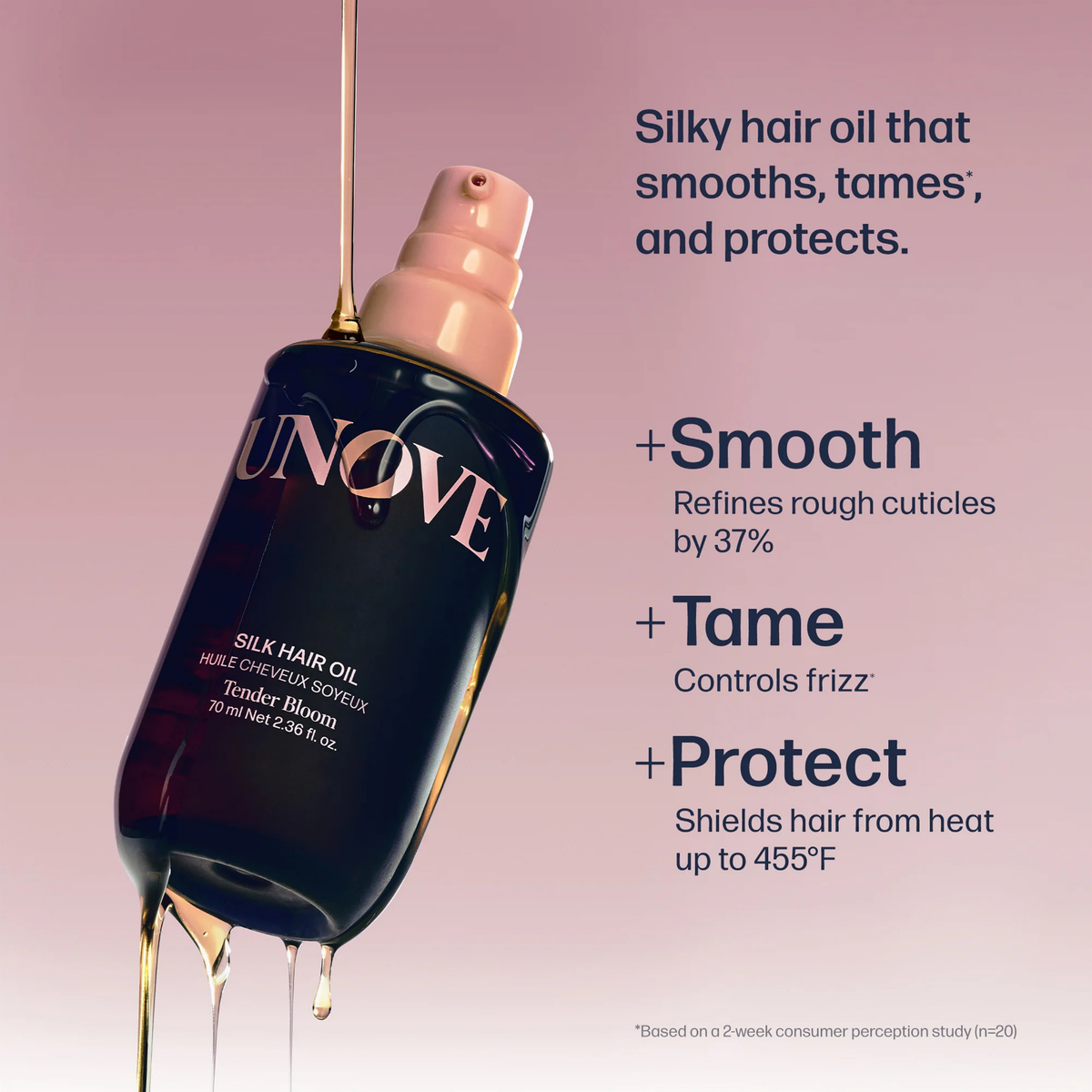 UNOVE Silk Hair Oil Tender Bloom 70ml
