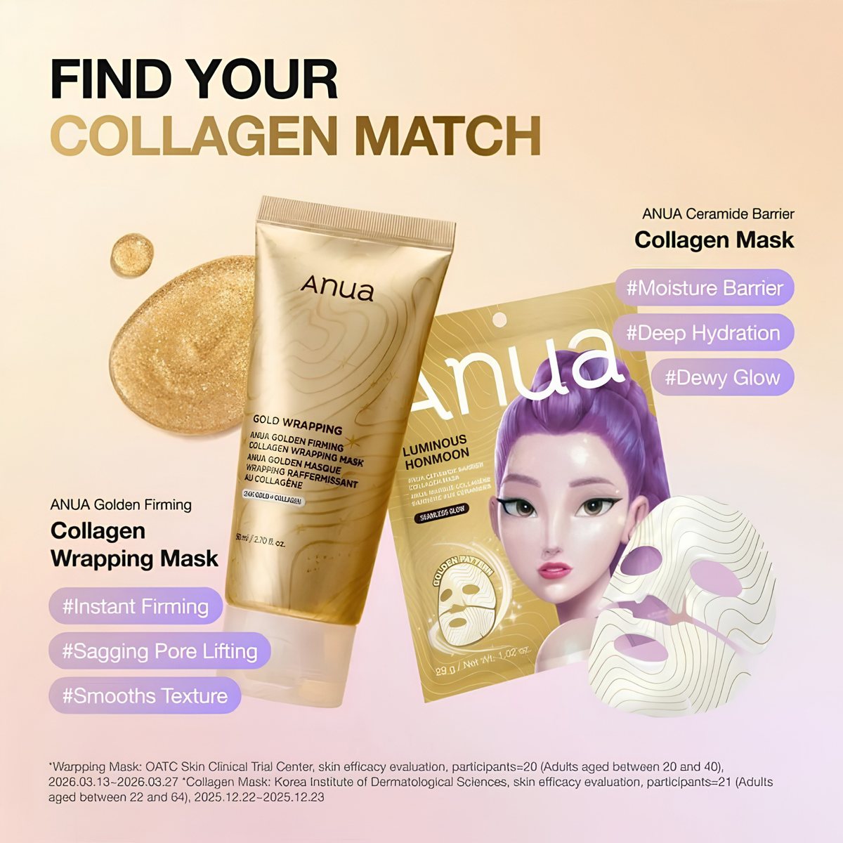 Anua Golden Firming Collagen Wrapping Mask