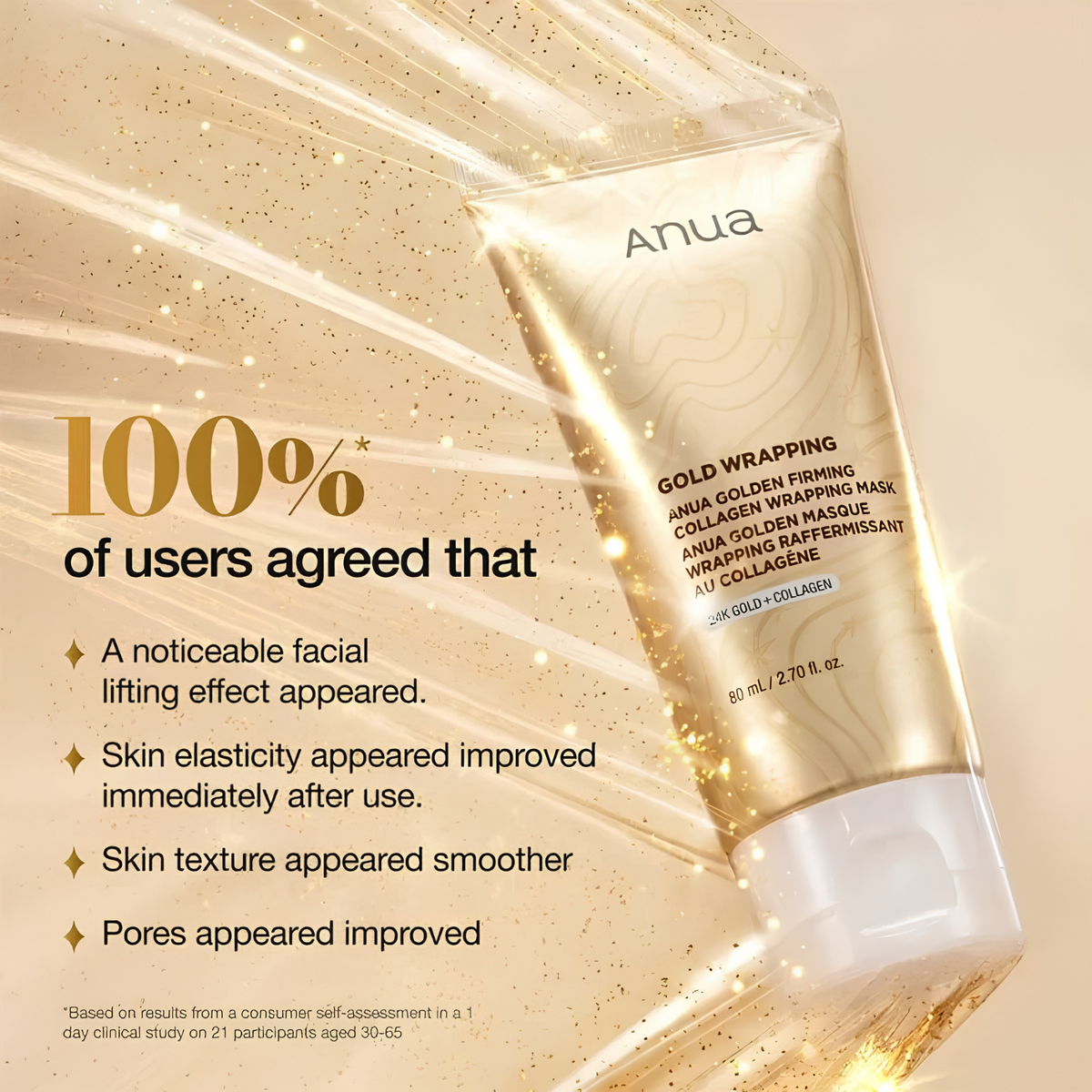 Anua Golden Firming Collagen Wrapping Mask