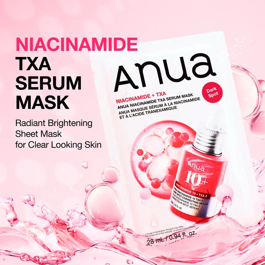 ANUA Niacinamide TXA Brightening Dark Spot Korean Face Mask | Sheet Mask