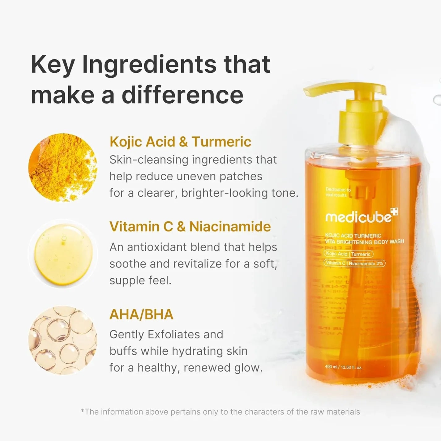 Medicube Kojic Acid Brightening Korean Body Wash | Dark Spot Body Cleanser