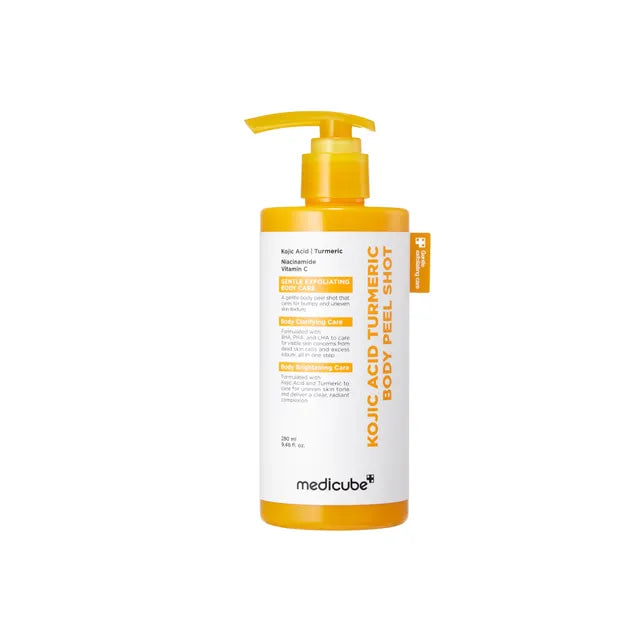 Medicube Kojic Acid Turmeric Body Peel Shot | Korean Dark Spot Exfoliating Treatment