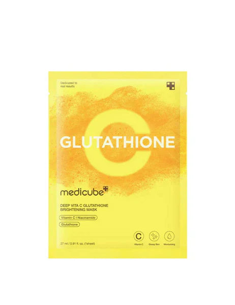 Medicube Deep Vitamin C Glutathione Brightening Korean Face Mask 27ml