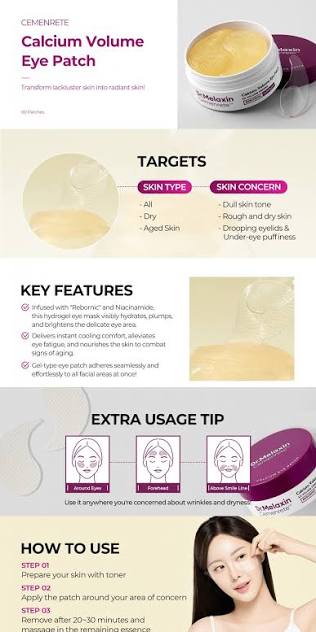 Dr. Melaxin Brightening Collagen Eye Patch | Korean Depuffing Under Eye Mask
