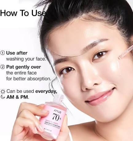 Anua Peach 70 Niacin Serum 30ml | Korean Brightening Niacinamide Serum