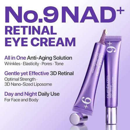 Numbuzin No.9 NAD+ Retinol Volumetox Anti-Aging Eye Cream | Firming Eye Treatment