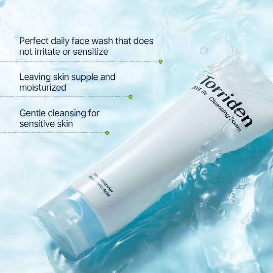 Torriden Dive-In Hyaluronic Acid Korean Cleansing Foam Wash | Gentle Daily Cleanser
