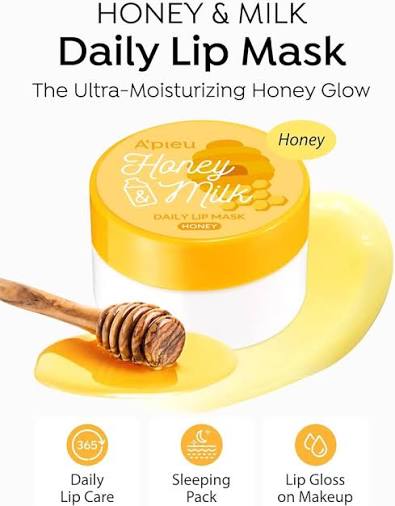 A'Pieu Honey & Milk Moisturizing Lip Balm | Korean Nourishing Hydrating Lip Care