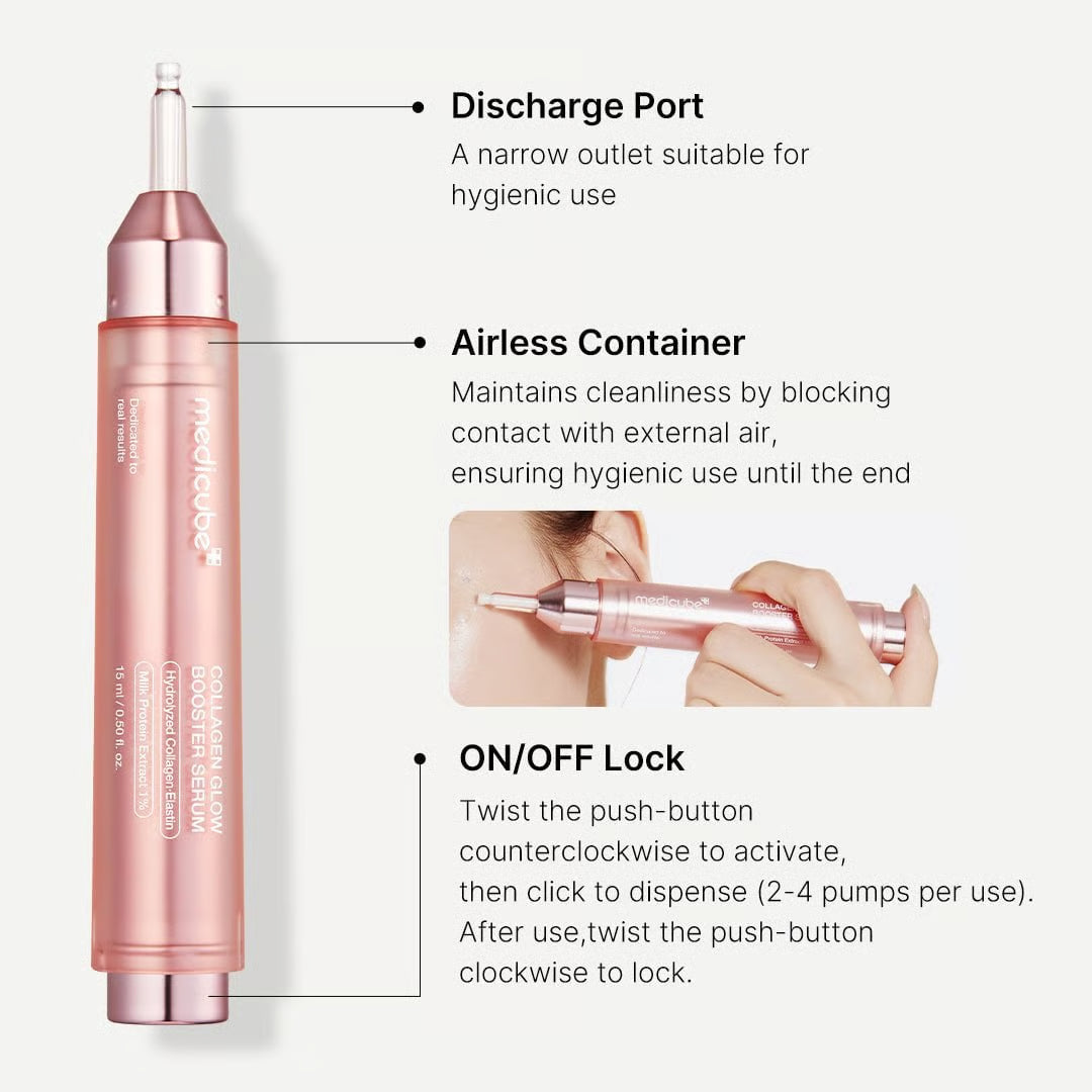 Medicube Collagen Glow Booster Serum 15ml | Korean Collagen Glow Serum