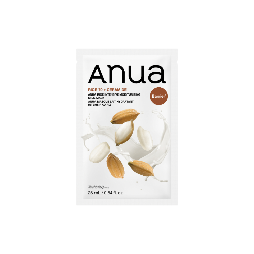 ANUA Rice 70% Ceramide Hydrating Korean Face Mask | Nourishing Sheet Mask