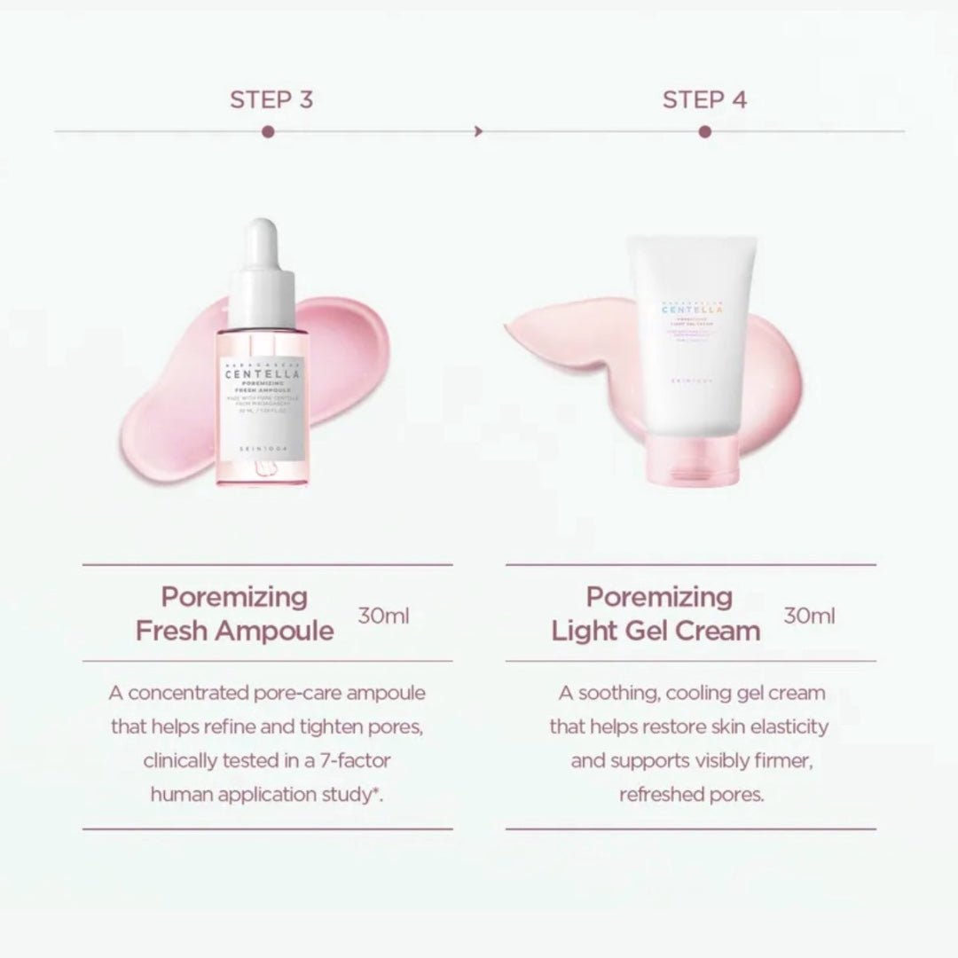 SKIN1004 Madagascar Centella Poremizing Korean Travel Kit | Pore Care Skincare Set