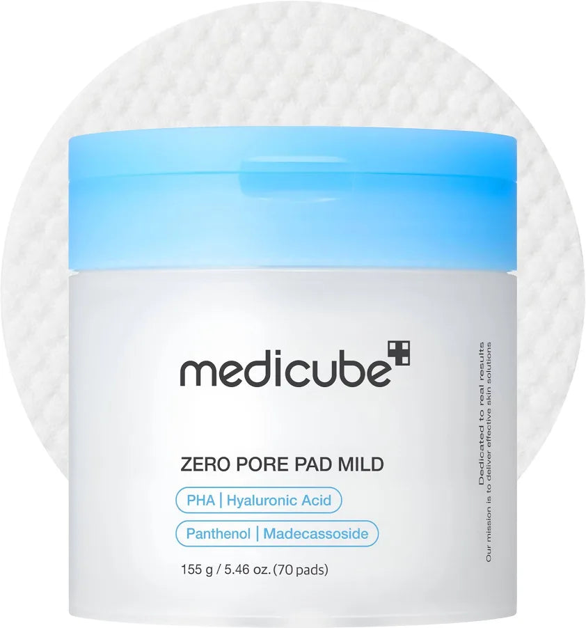 Medicube Zero Pore Mild Toning Pads 2.0 | Korean Gentle Pore Minimizing Pads