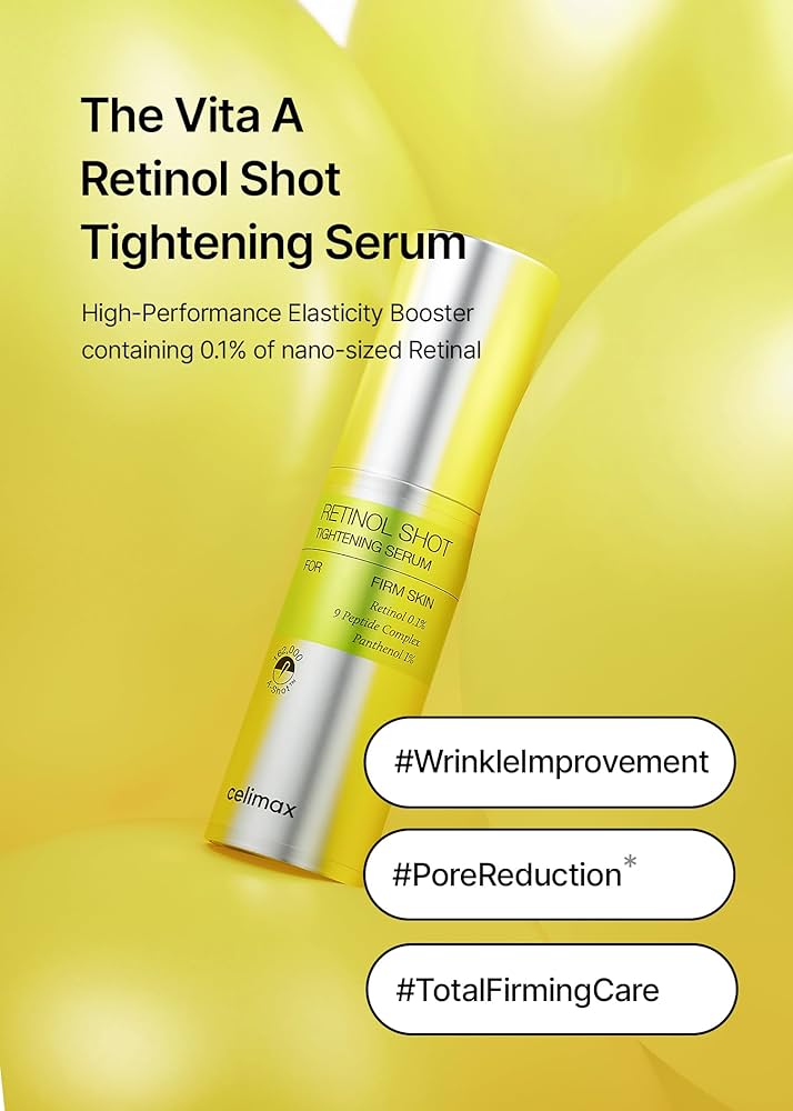 Celimax Retinol Shot Tightening Pore-Minimizing Serum 30ml | Korean Retinol Serum