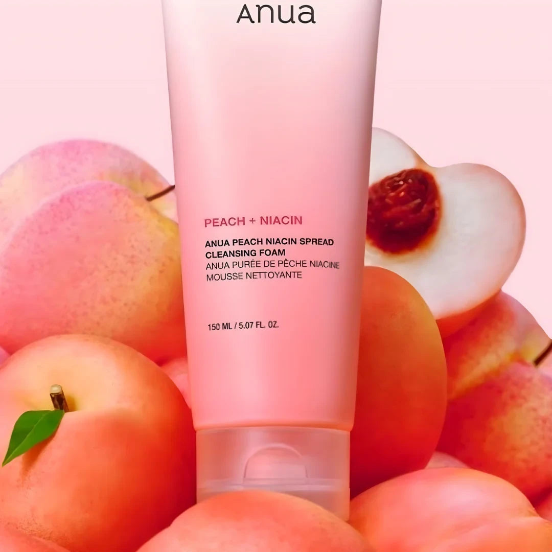 Anua Peach Niacin Spread Cleansing Foam 150ml | Korean Brightening Cleanser