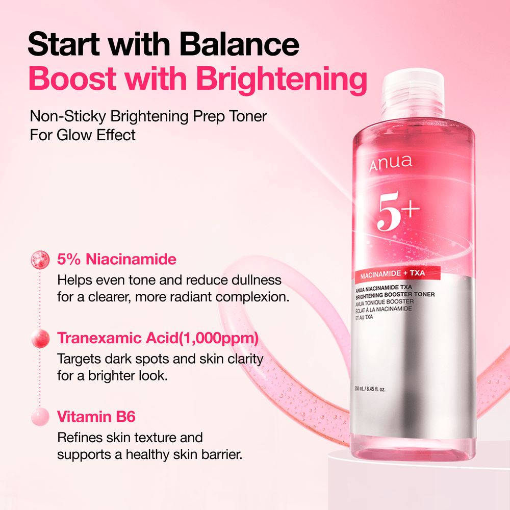 ANUA Niacinamide TXA Brightening Booster Korean Toner 250ml | Dark Spot Correcting Toner