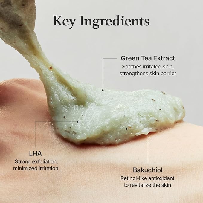 Arencia Green Tea + LHA Deep Pore Rice Cake Cleanser 150g