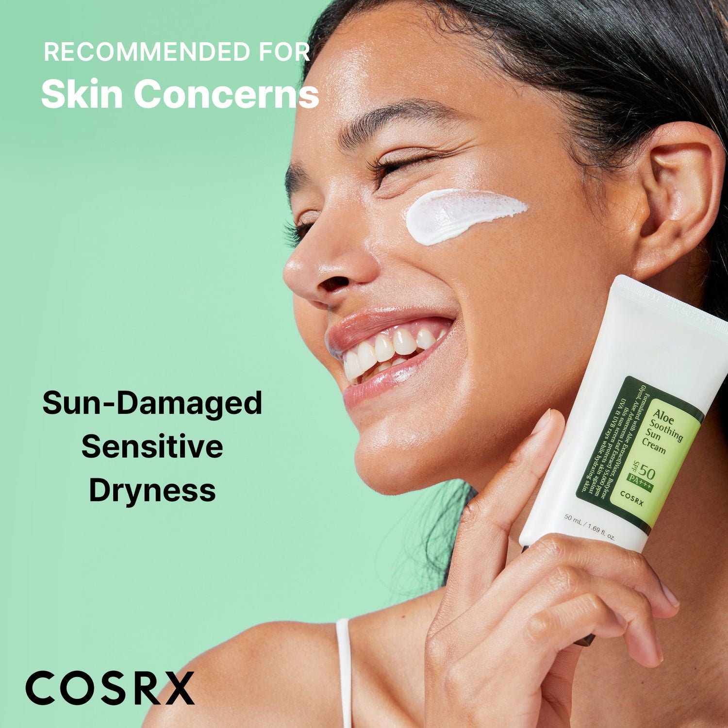 COSRX Aloe Soothing Korean Sunscreen SPF50 | Hydrating Calming UV Protection