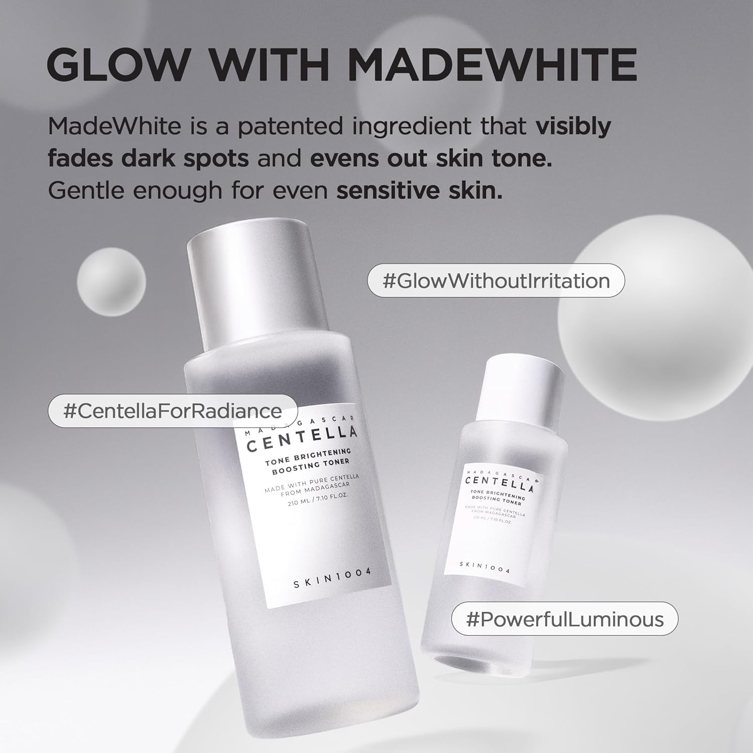 SKIN1004 Tone Brightening Boosting Korean Toner 210ml | Vitamin Brightening Skin Prep